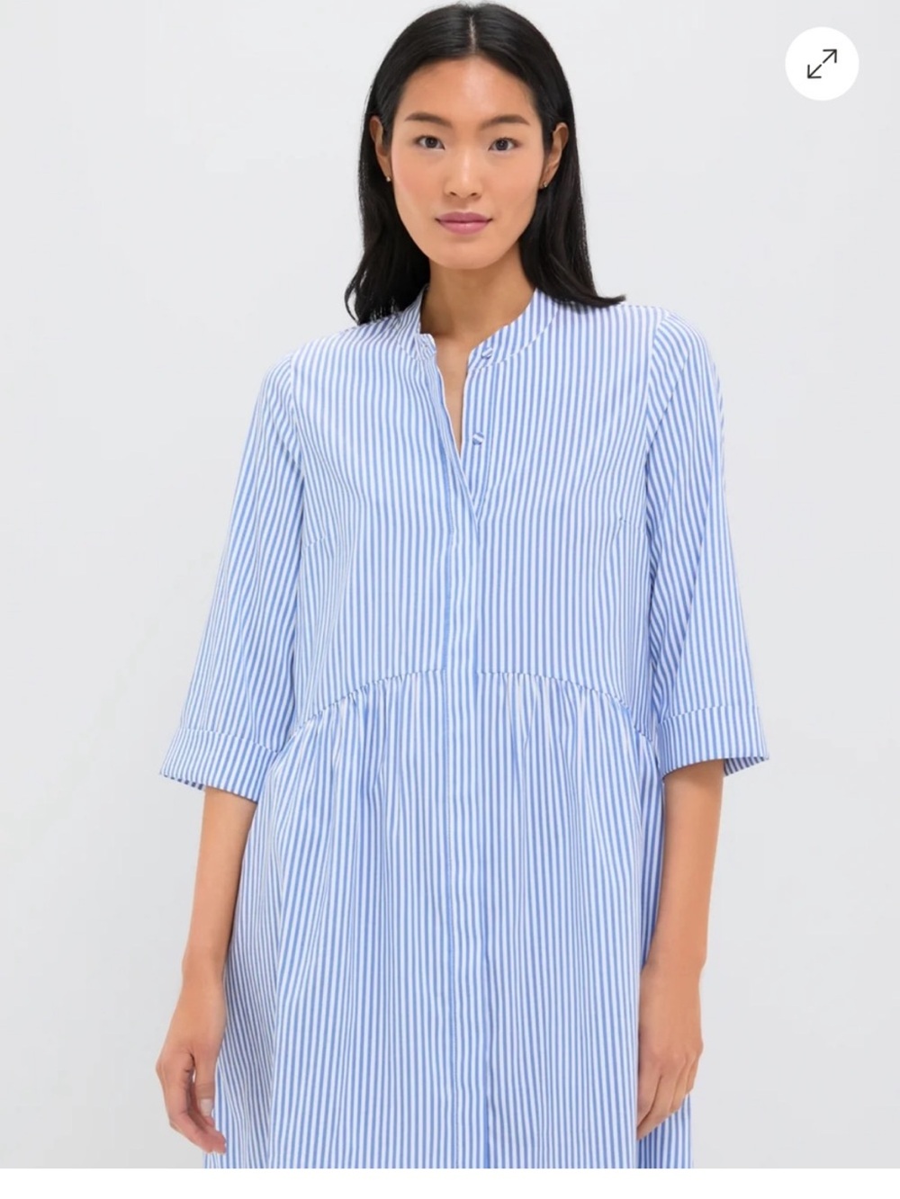 Tuckernuck Blue Stripe Royal Shirt Dress | Size Small